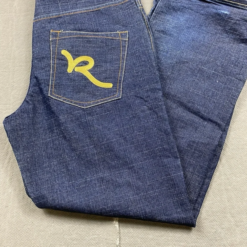 Rocawear Jeans Mens 38 x 34 Baggy Y2K Vintage Denim Blue Wide Leg Skater